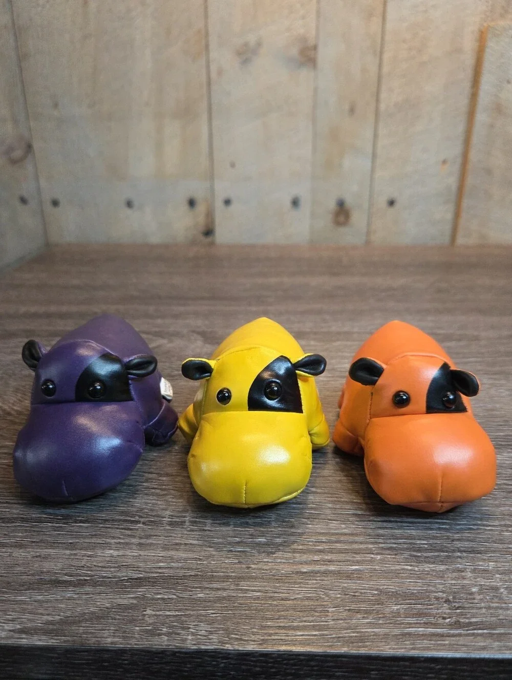 Sportime Indestructible Bean Bag Hippos Set of 4 Hippopotamus Vintage 1996